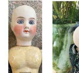 grot Portier masker Antiekepop.nl - Wij kopen en verkopen antieke poppen.