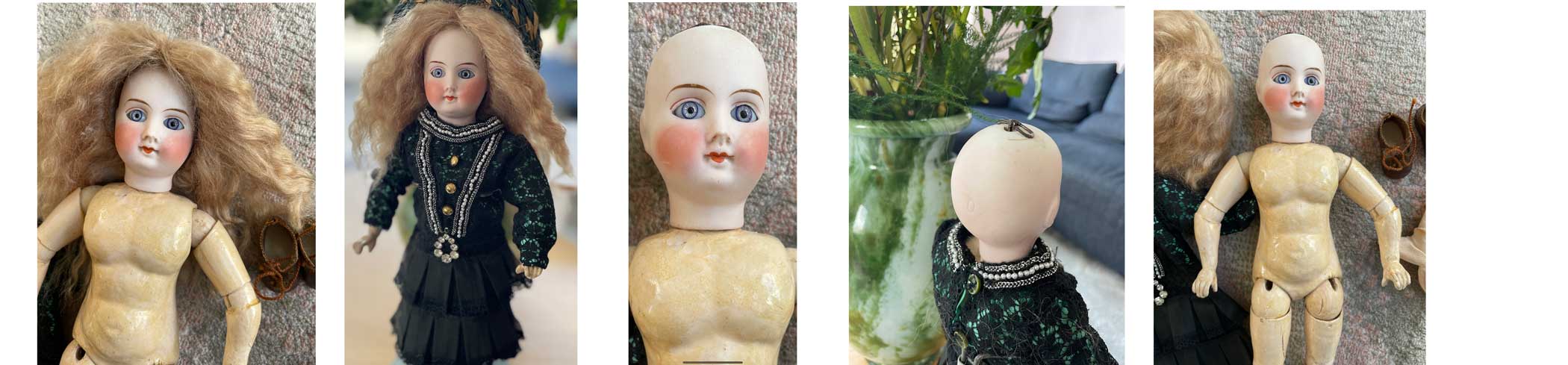 grot Portier masker Antiekepop.nl - Wij kopen en verkopen antieke poppen.